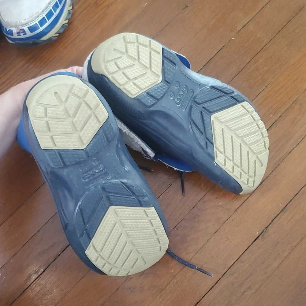 Navy Convertible Crocs